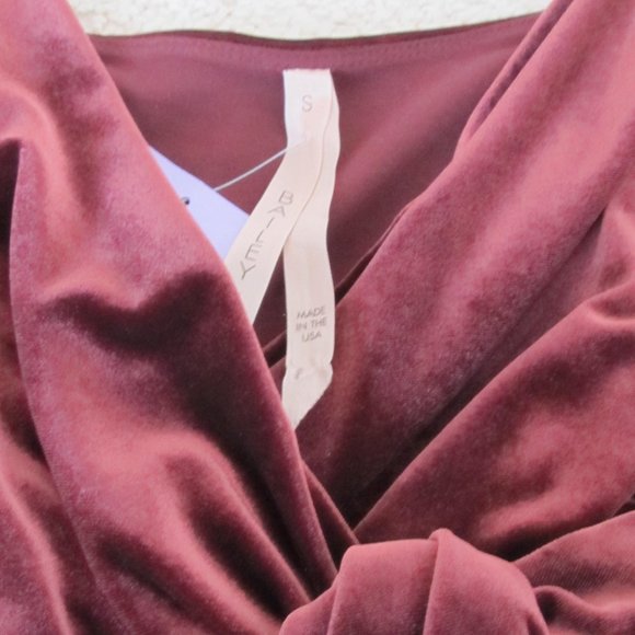 NWT Bailey 44 Wine Velvet Spaghetti Adjustable Strap Mini Dress - Picture 5 of 7